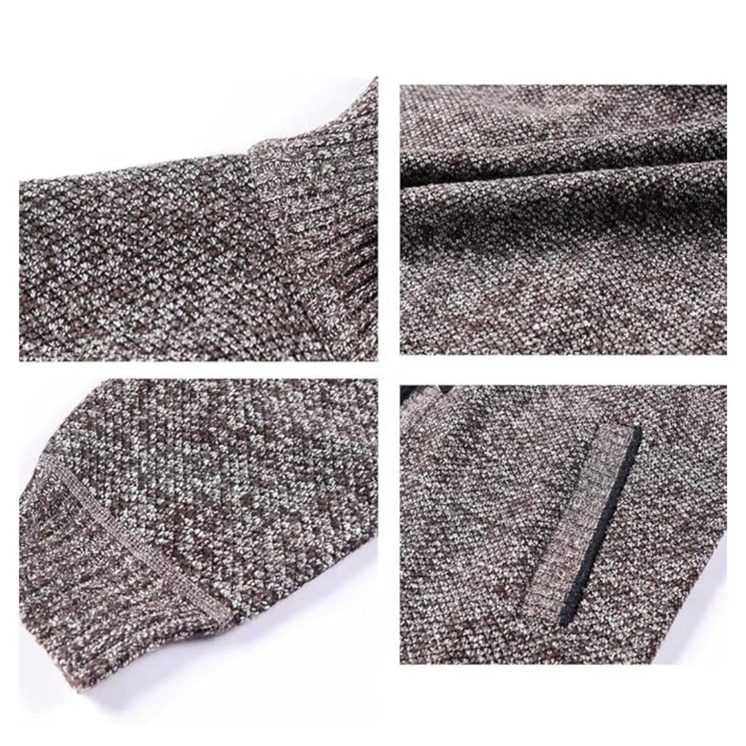 Cole | Winter Knit Zipper Sweater