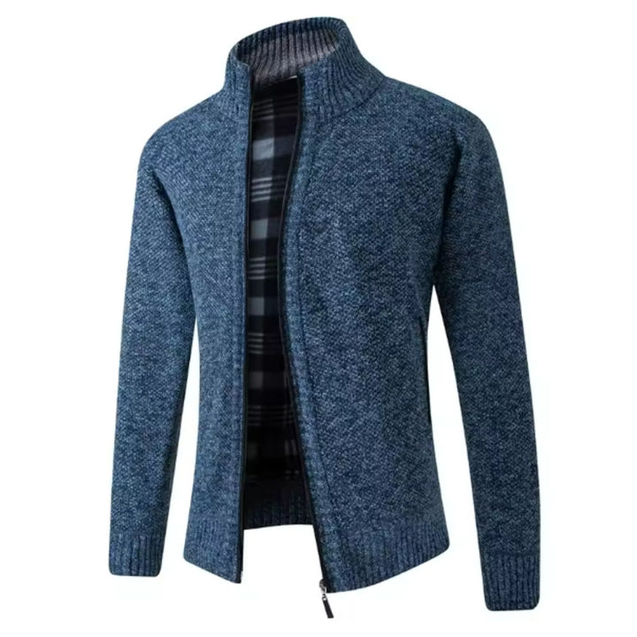 Harrison | Textured Wool Zip Sweater