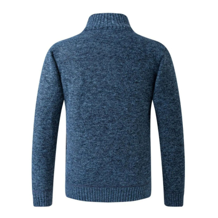 Harrison | Textured Wool Zip Sweater