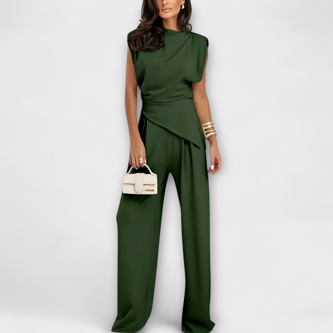 Sofia - Asymmetrical Ensemble with Draped Shoulders