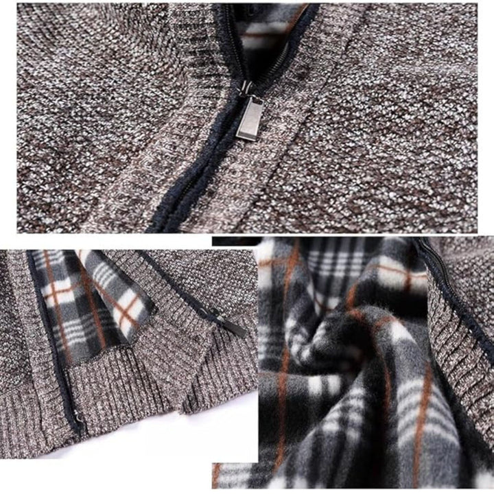 Harrison | Textured Wool Zip Sweater