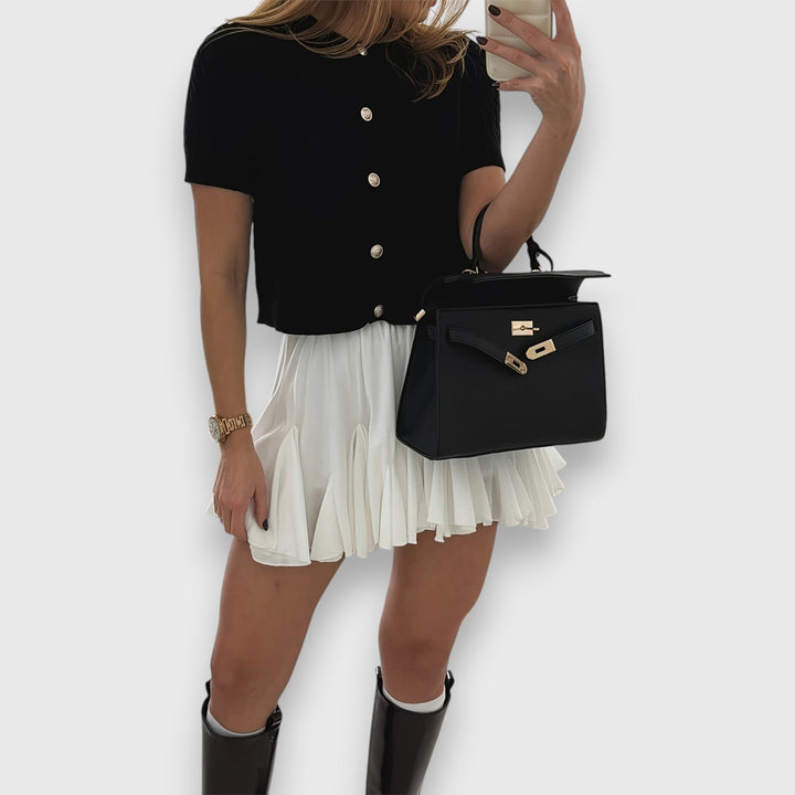 Liova – Short Cardigan with Buttons