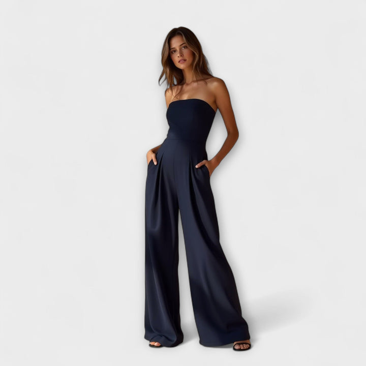 Amélie - Elegant Strapless Jumpsuit
