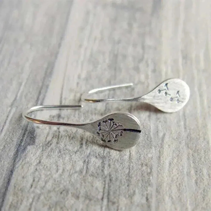 925 Sterling Silver Dandelion Earrings