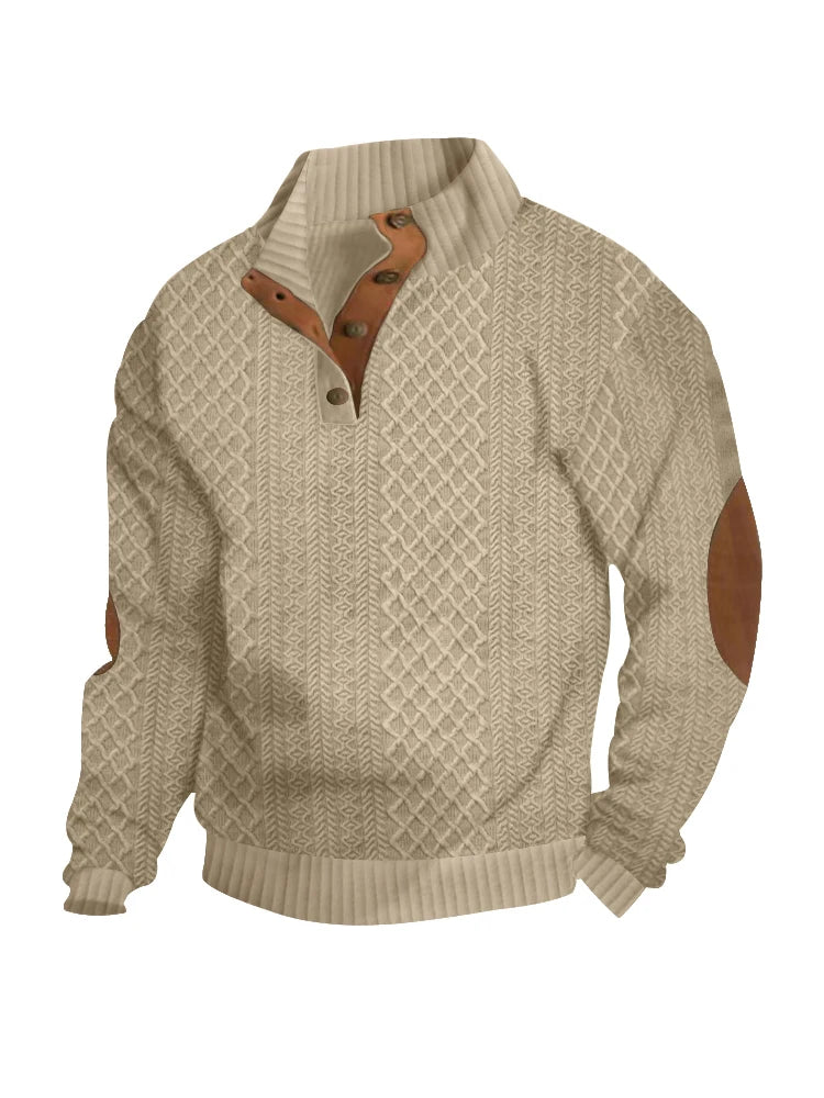 Lennon  |  Jacquard Knitted Sweater For Men