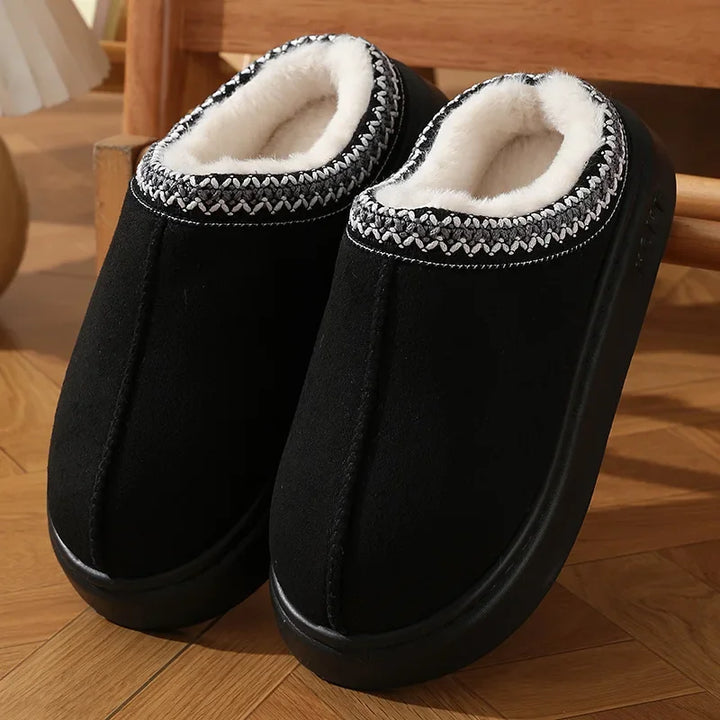 Chloe | Fluffy Platform Slippers