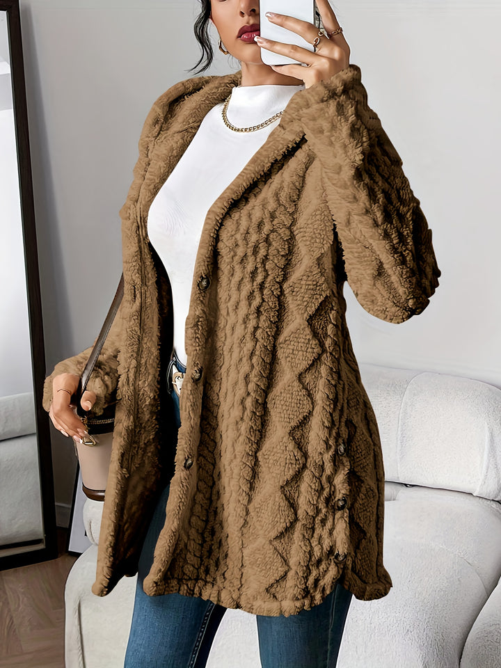 Margot | Luxe Jacquard Cardigan Coat