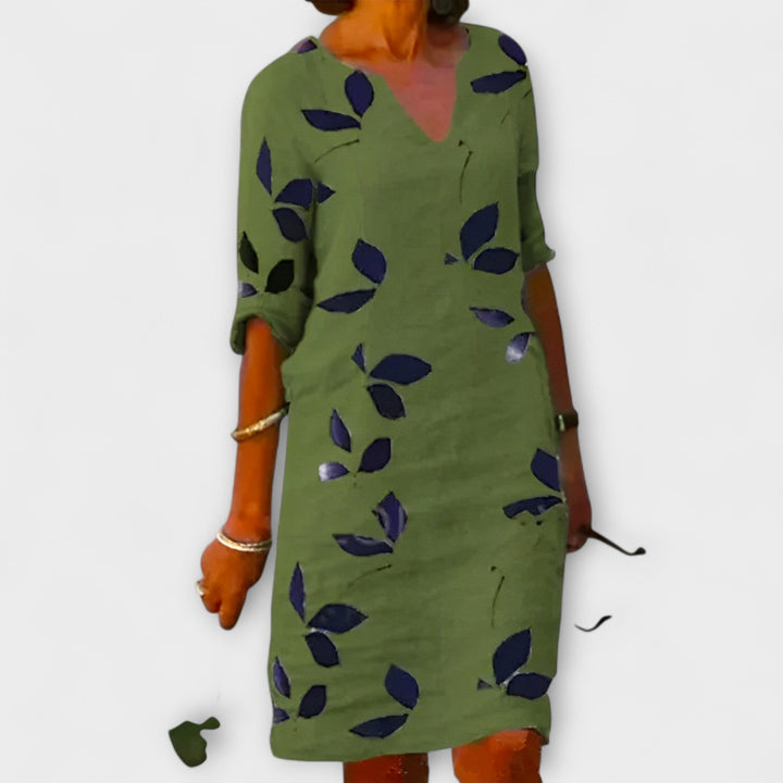 Malende - Dress Leaf Print